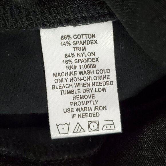 Women With Control 3XP Black Stretch Cotton Blend Wide Leg Pants - Picture 5 of 5